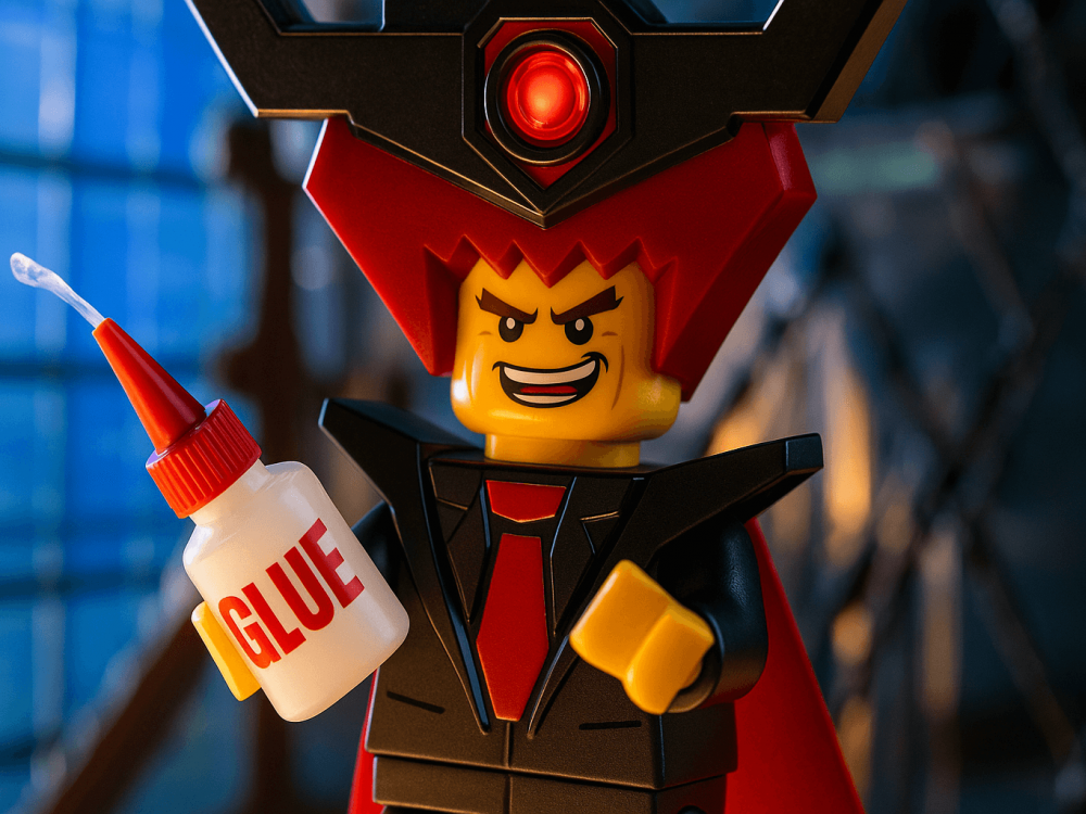 The LEGO Movie's Lord Business & His Love of Glue