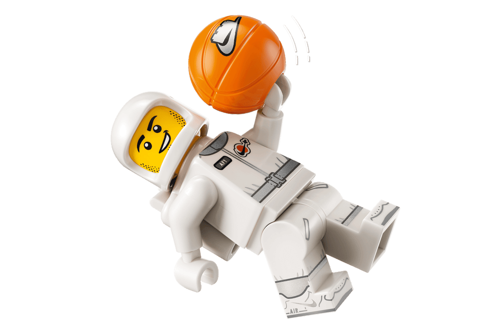 The classic LEGO Spaceman minifigure returns with a Nike branded twist