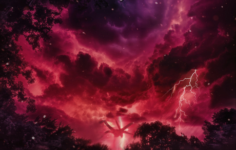 Upside down backdrop for LEGO® Stranger Things: The Creel House (11370) Display Case