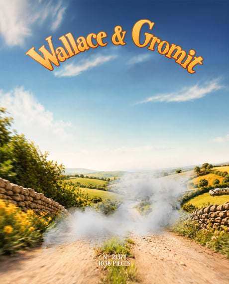 Country road backdrop for LEGO® Wallace & Gromit (21371) Display Case