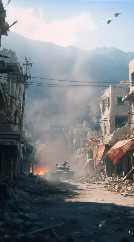 Gulmira backdrop for LEGO® Iron Man Mark 3 Collectors' Edition (76344) Display Case