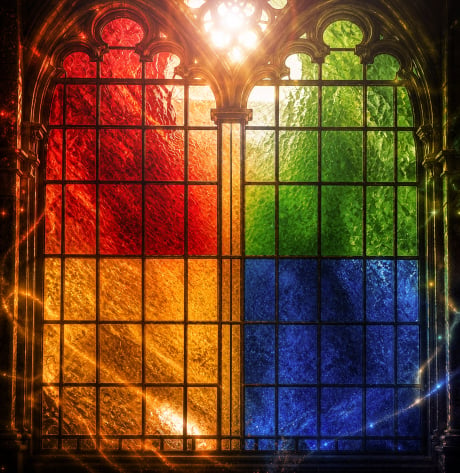 Window backdrop for LEGO® Hogwarts House Crest (76462) Display Case