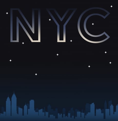 Skyline backdrop for LEGO® New York City – The Big Apple (21066) Display Case