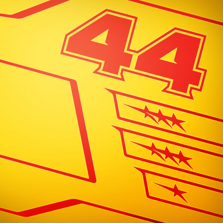 Hamilton backdrop for LEGO® Scuderia Ferrari HP Lewis Hamilton Helmet (43022) Display Case