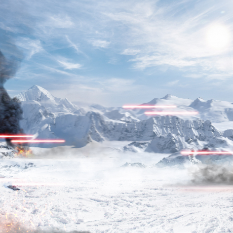 Hoth backdrop for LEGO® AT-AT (75440) Display Case