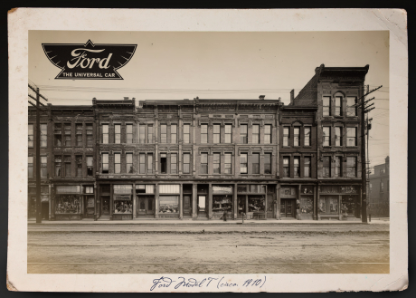 Detroit backdrop for LEGO® Ford Model T (11376) Display Case