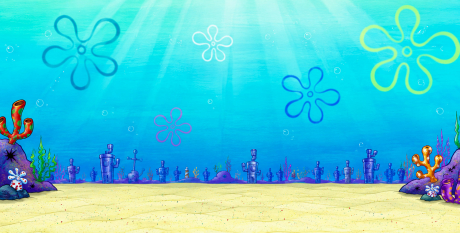 Under the sea backdrop for LEGO® SpongeBob SquarePants: Bikini Bottom (11386) Display Case