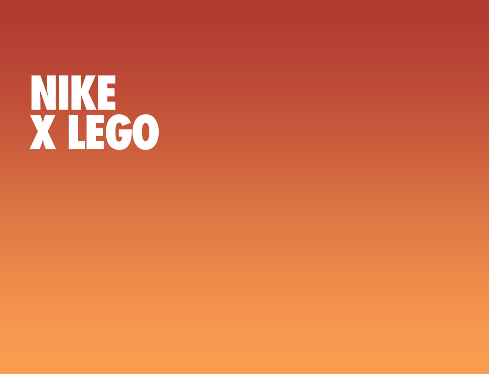 Nike gradient backdrop for LEGO® Nike Air Force 1 (43026) Display Case