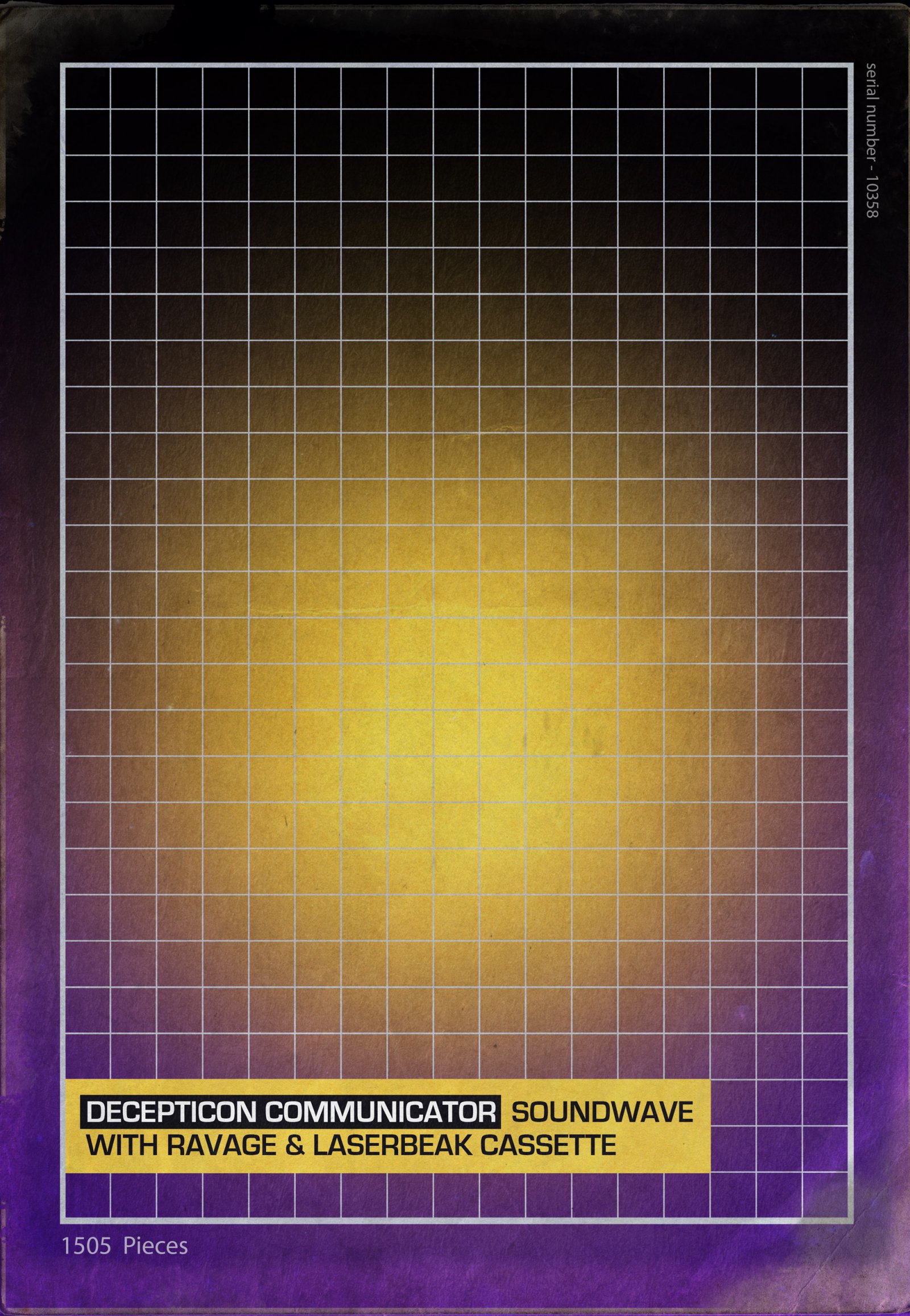 Soundwave backdrop for LEGO® Transformers: Soundwave (10358) Display Case