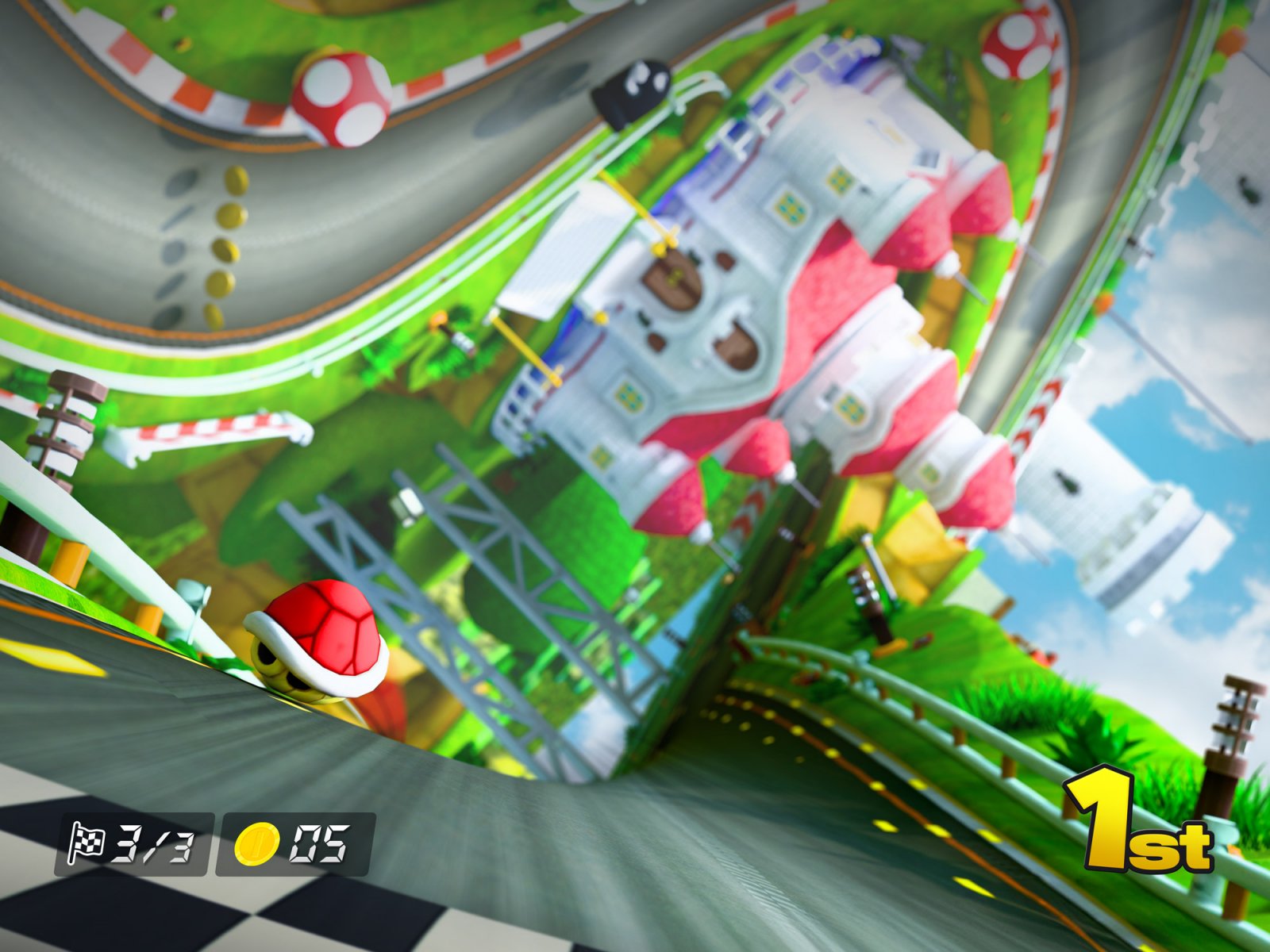 Anti-gravity track backdrop for LEGO® Mario Kart - Mario & Standard Kart (72037) SetScape Display