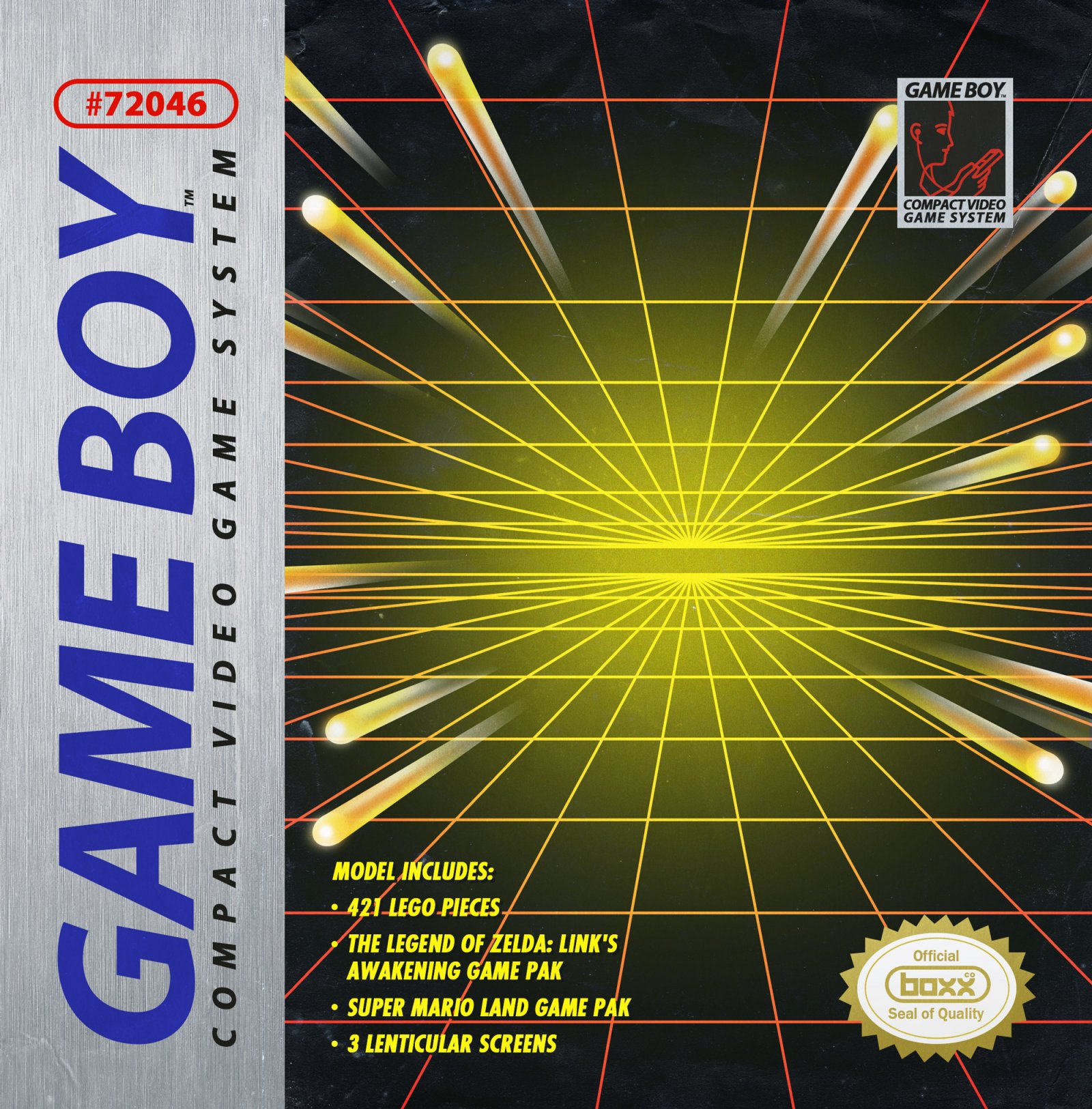 Original box backdrop for LEGO® Game Boy™ (72046) SetScape Display