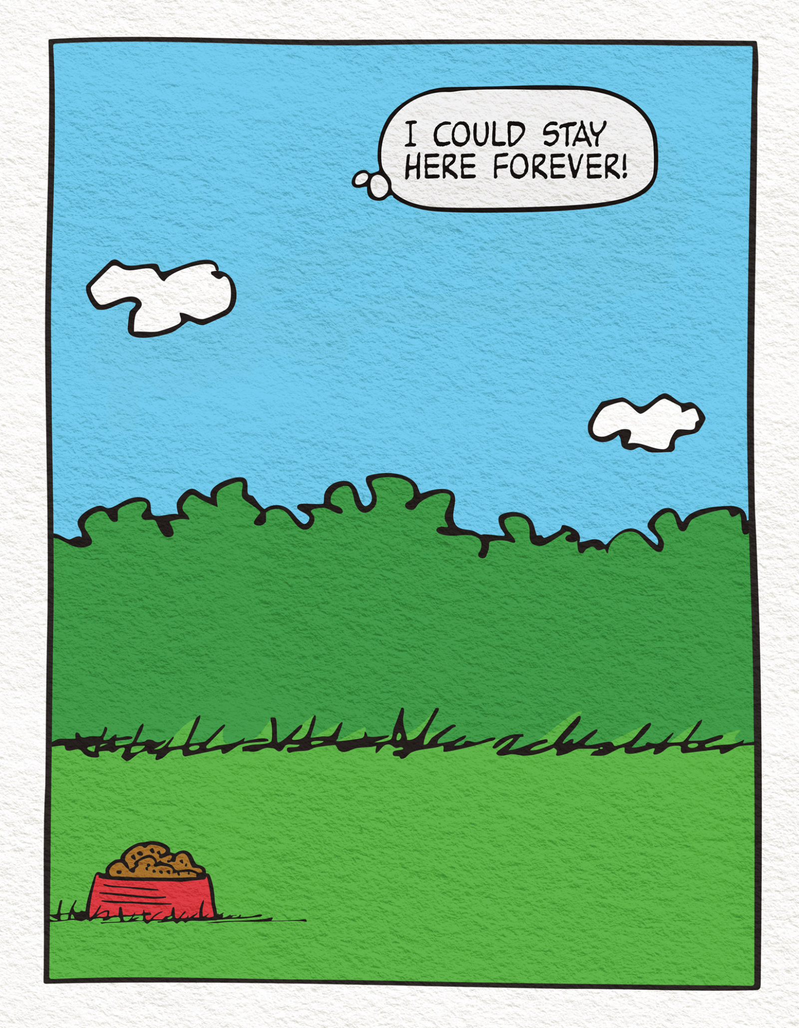 Stay forever backdrop for LEGO® Peanuts: Snoopy's Doghouse (21368) Display Case