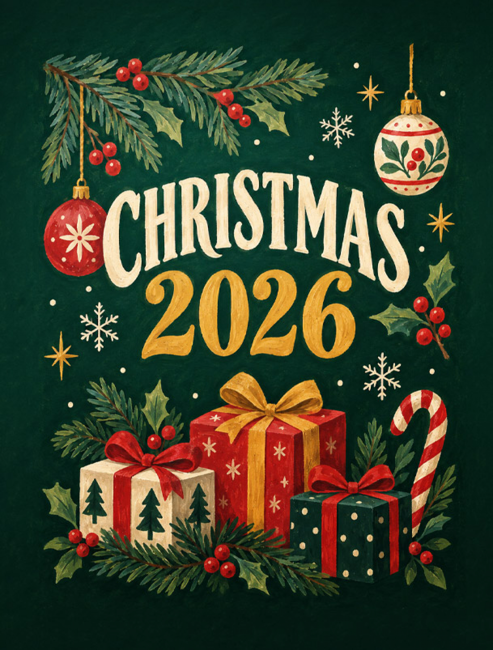 Christmas 2026 backdrop for LEGO Minifigure Display Case