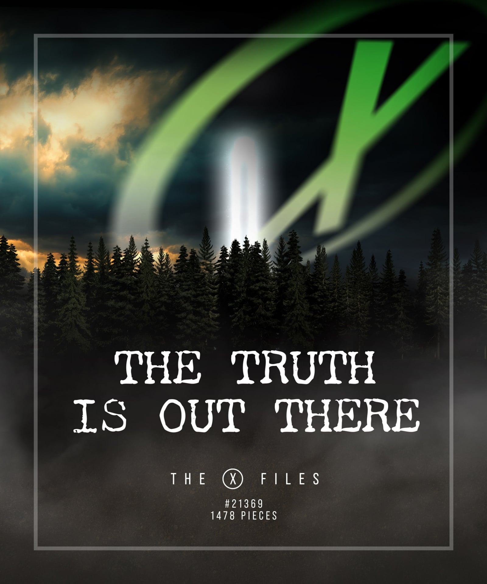 Out there backdrop for LEGO® The X-Files (21369) Display Case