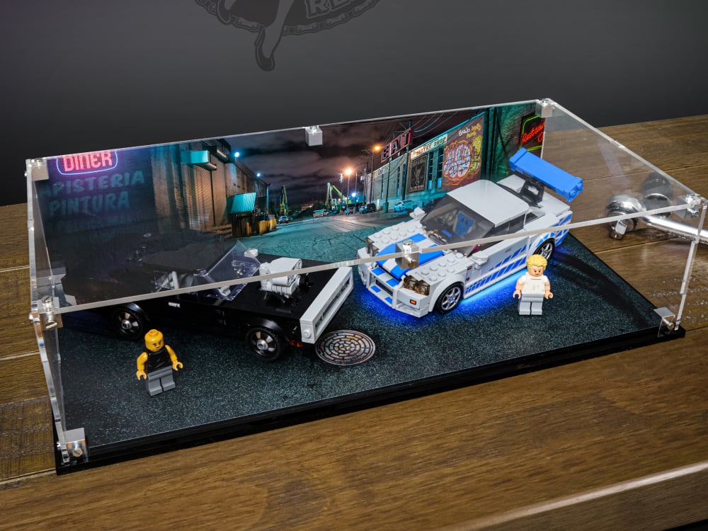 Display case for LEGO® Speed Champions 2 Fast 2 Furious Nissan Skyline —  Wicked Brick