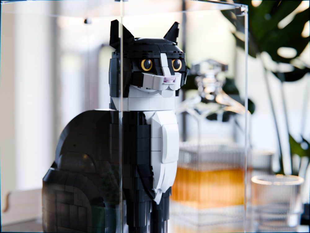 LEGO® Tuxedo Cat (21349) Display Case
