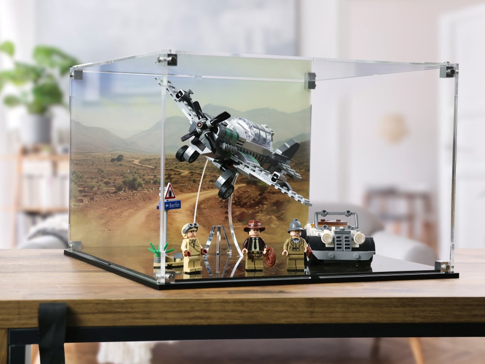 LEGO® Indiana Jones™ Fighter Plane Chase (77012) Display Case