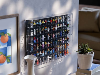 Wall Mounted LEGO Minifigure Display Case – 90 Figures