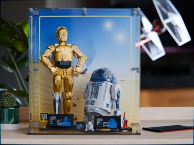 SPECIAL EDITION - LEGO® C-3PO™ (75398) & R2-D2™ (75379) Display Case