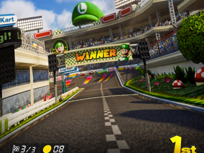 LEGO® Mario Kart – Luigi & Mach 8 (72050) Display Case