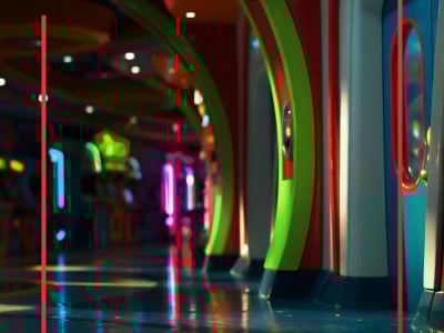 LEGO® Alien with Pizza Planet Rocket Ride (43307) Display Case