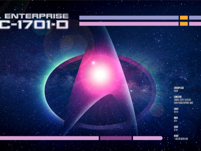 LEGO® Star Trek: U.S.S. Enterprise NCC-1701-D (10356) Display Case