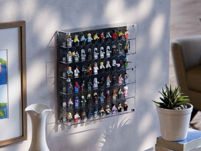Wall Mounted LEGO Minifigure Display Case – 60 Figures