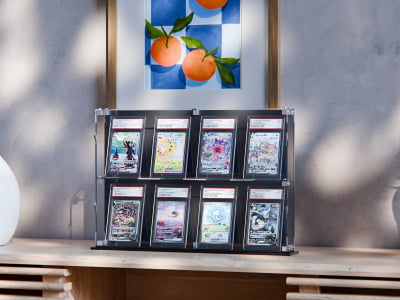 Freestanding Graded Card Display Case – 8 Slabs