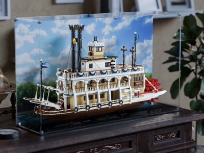 LEGO® River Steamboat (21356) Display Case