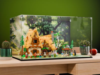 LEGO® Snow White and the Seven Dwarfs' Cottage (43242) Display Case