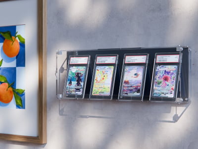 Graded Card Wall Display Case – 4 Slabs