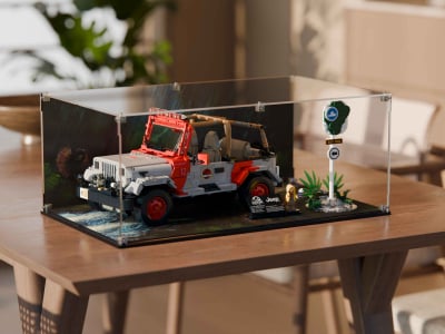 LEGO® Jurassic Park Jeep Wrangler (77984) Display Case