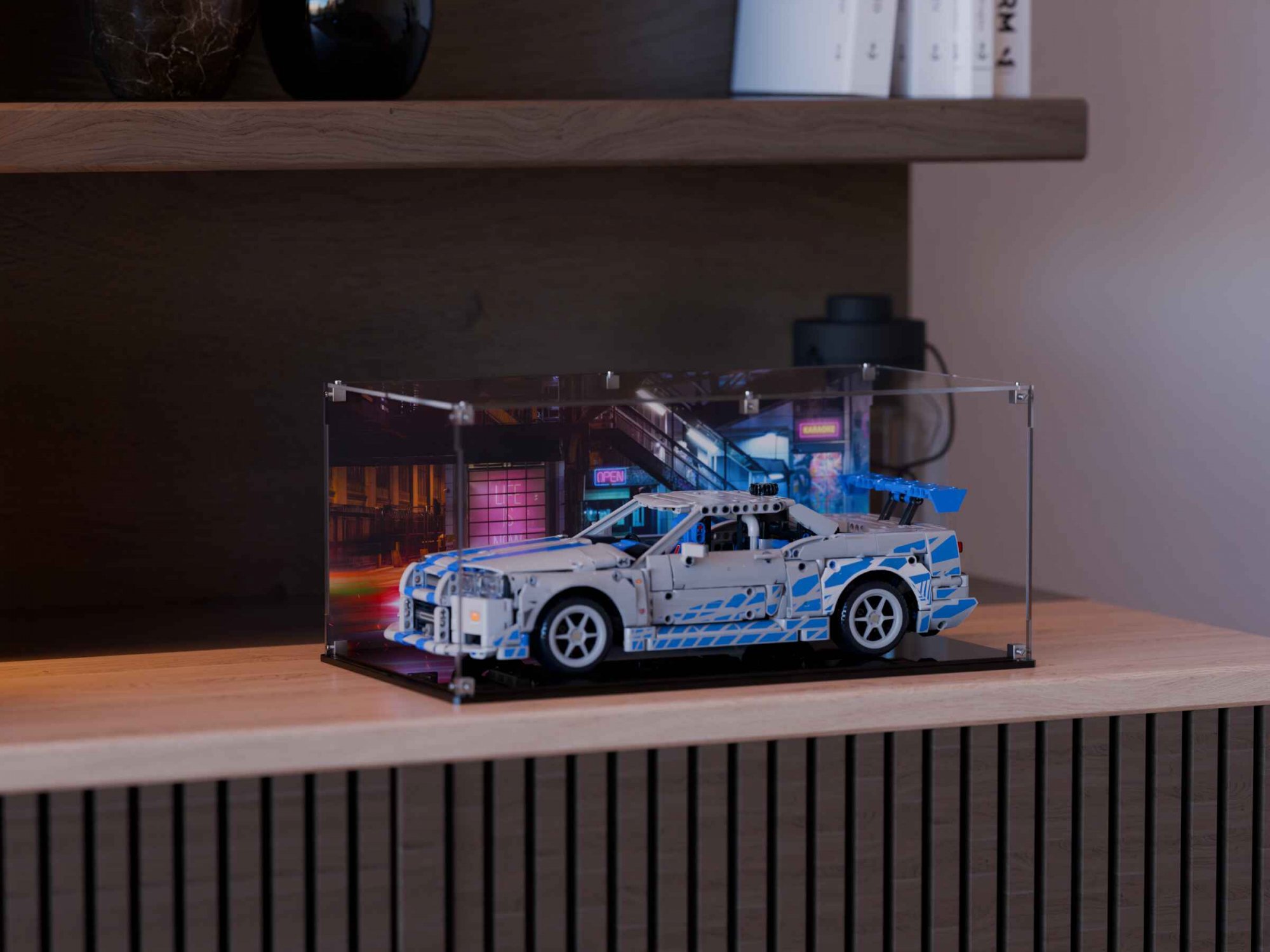 LEGO® 2 Fast 2 Furious Nissan Skyline GT-R (R34) Car (42210) Display Case