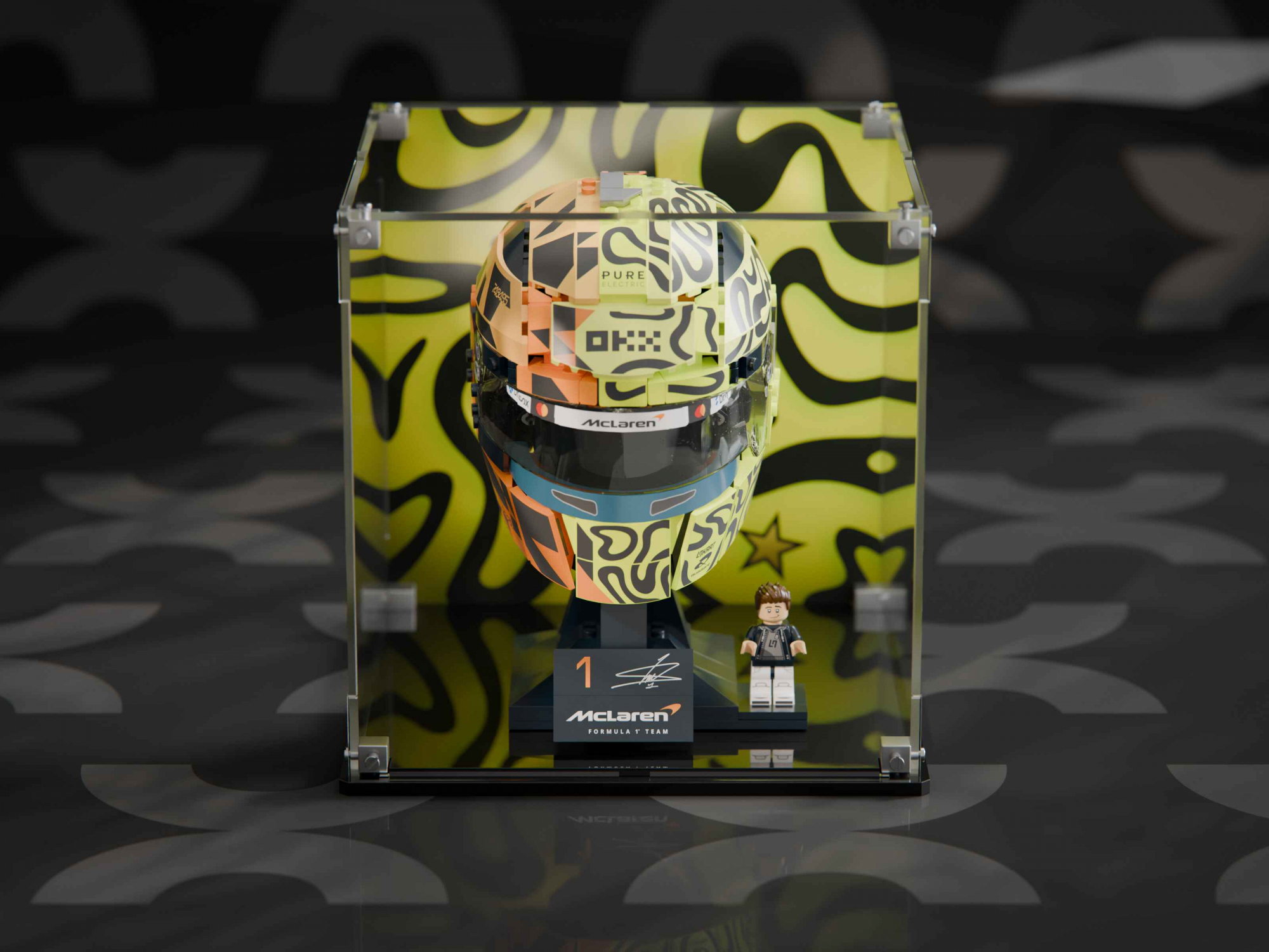 LEGO® Lando Norris Helmet (43023) Display Case