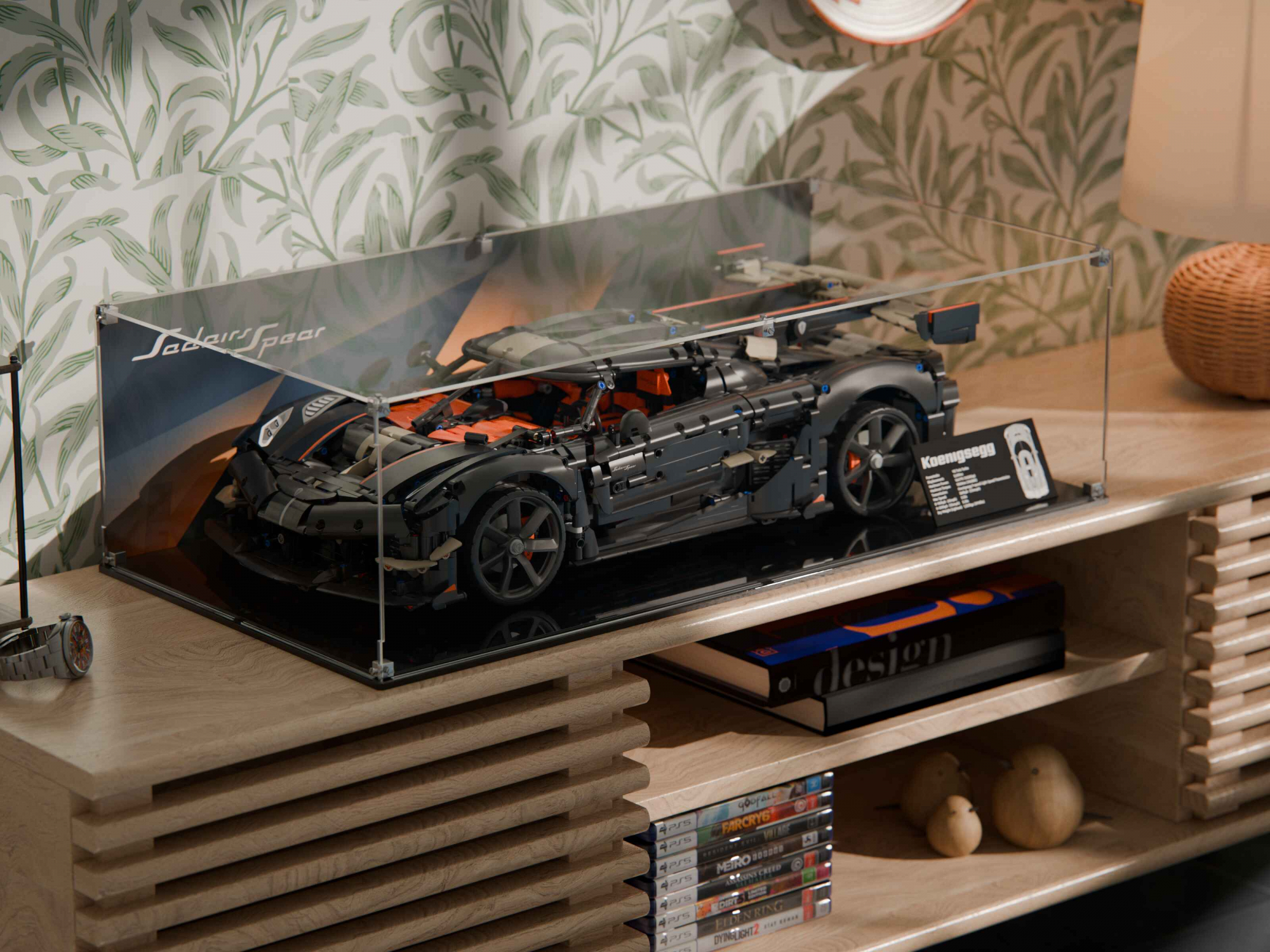 LEGO® Koenigsegg Sadair's Spear Megacar (42232) Display Case