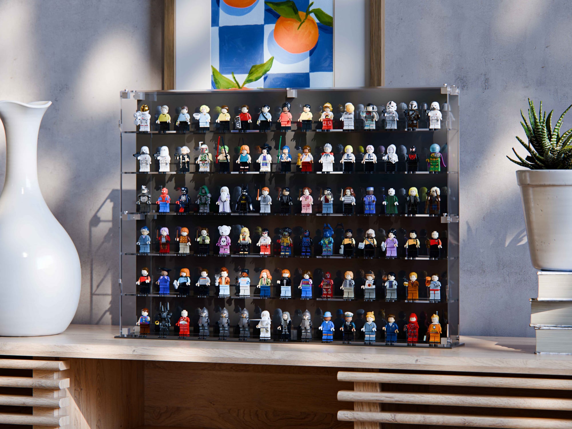 Freestanding LEGO Minifigure Display Case – 90 Figures