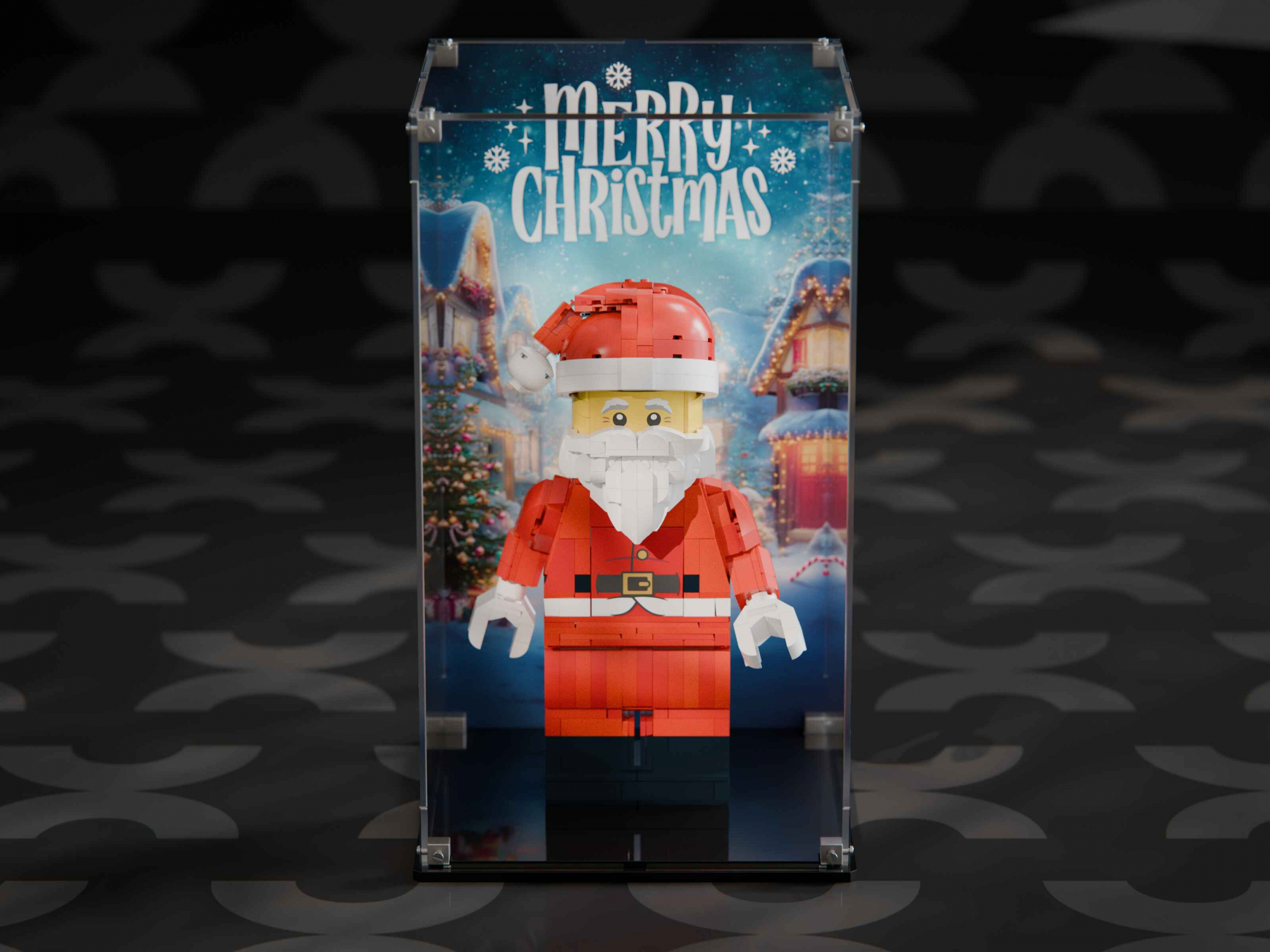 LEGO® Up-Scaled Santa Minifigure (40820) Display Case