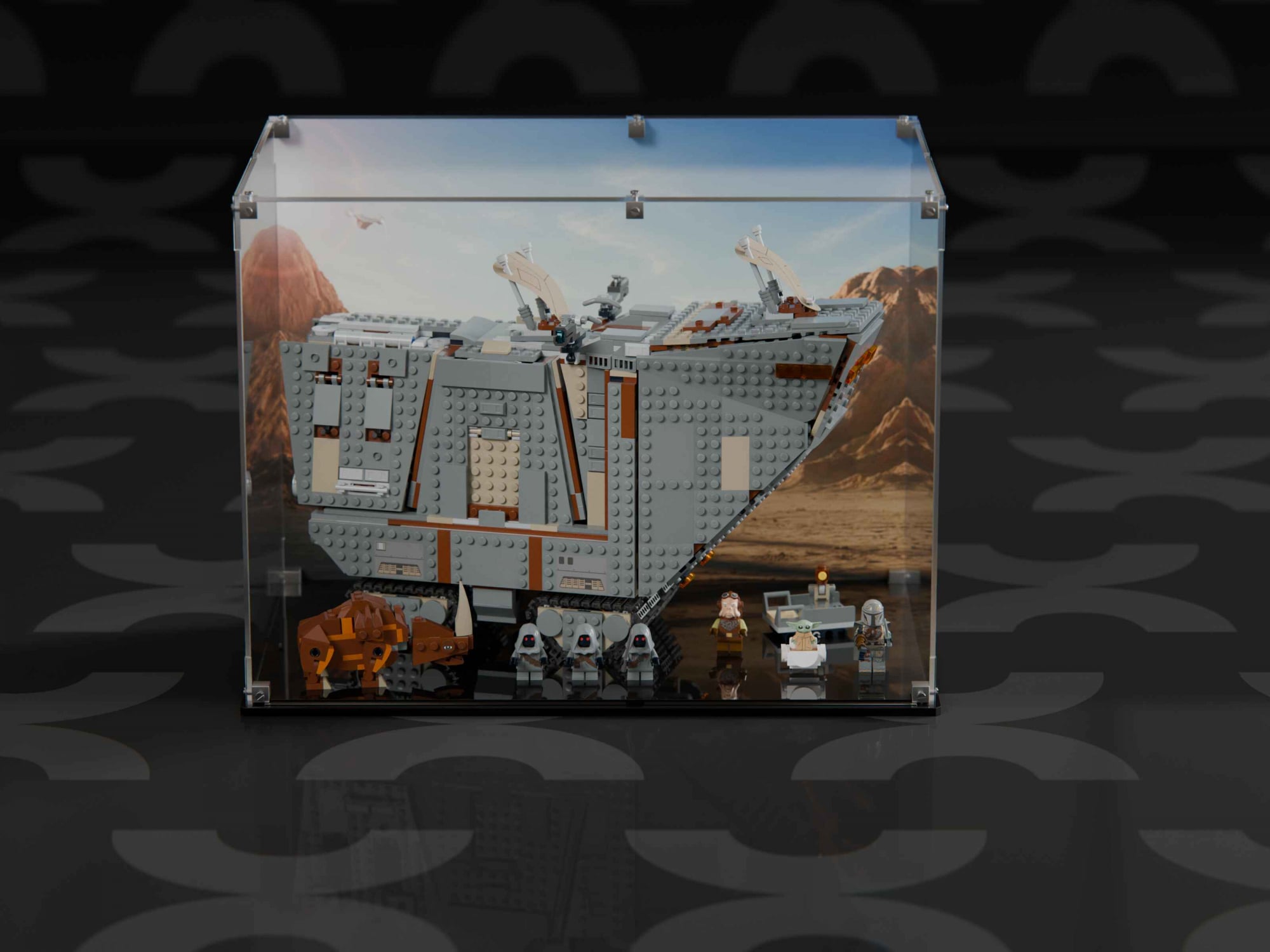 LEGO® Offworld Sandcrawler and Mudhorn (75453) Display Case