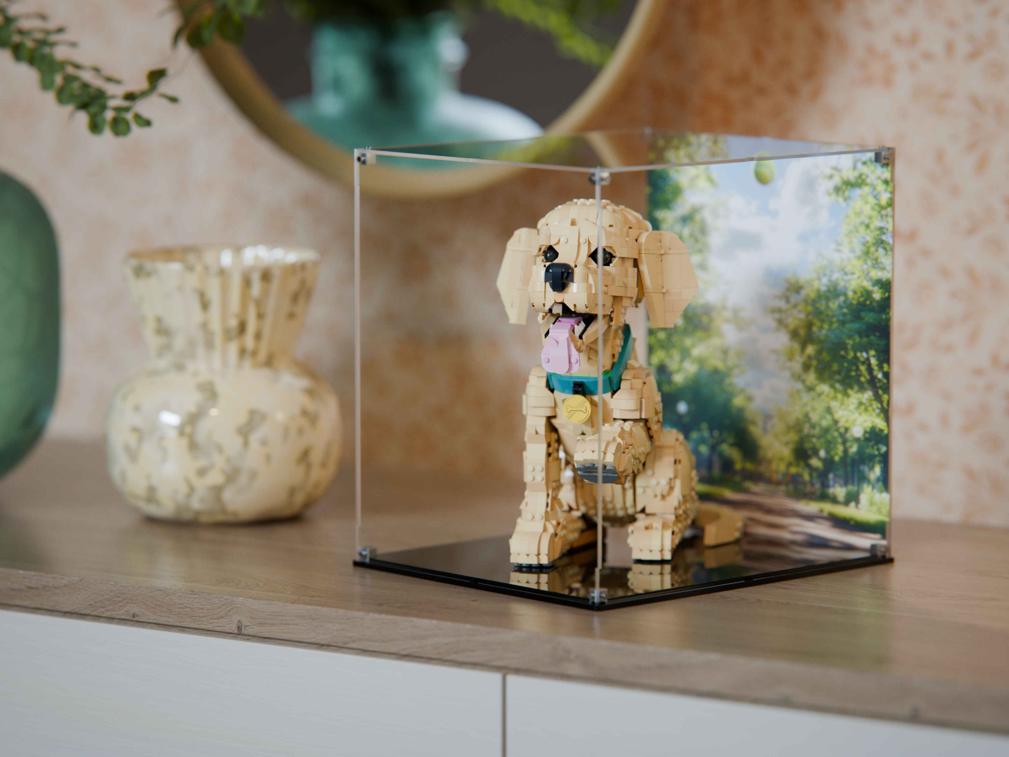 LEGO® Golden Retriever Puppy (11384) Display Case