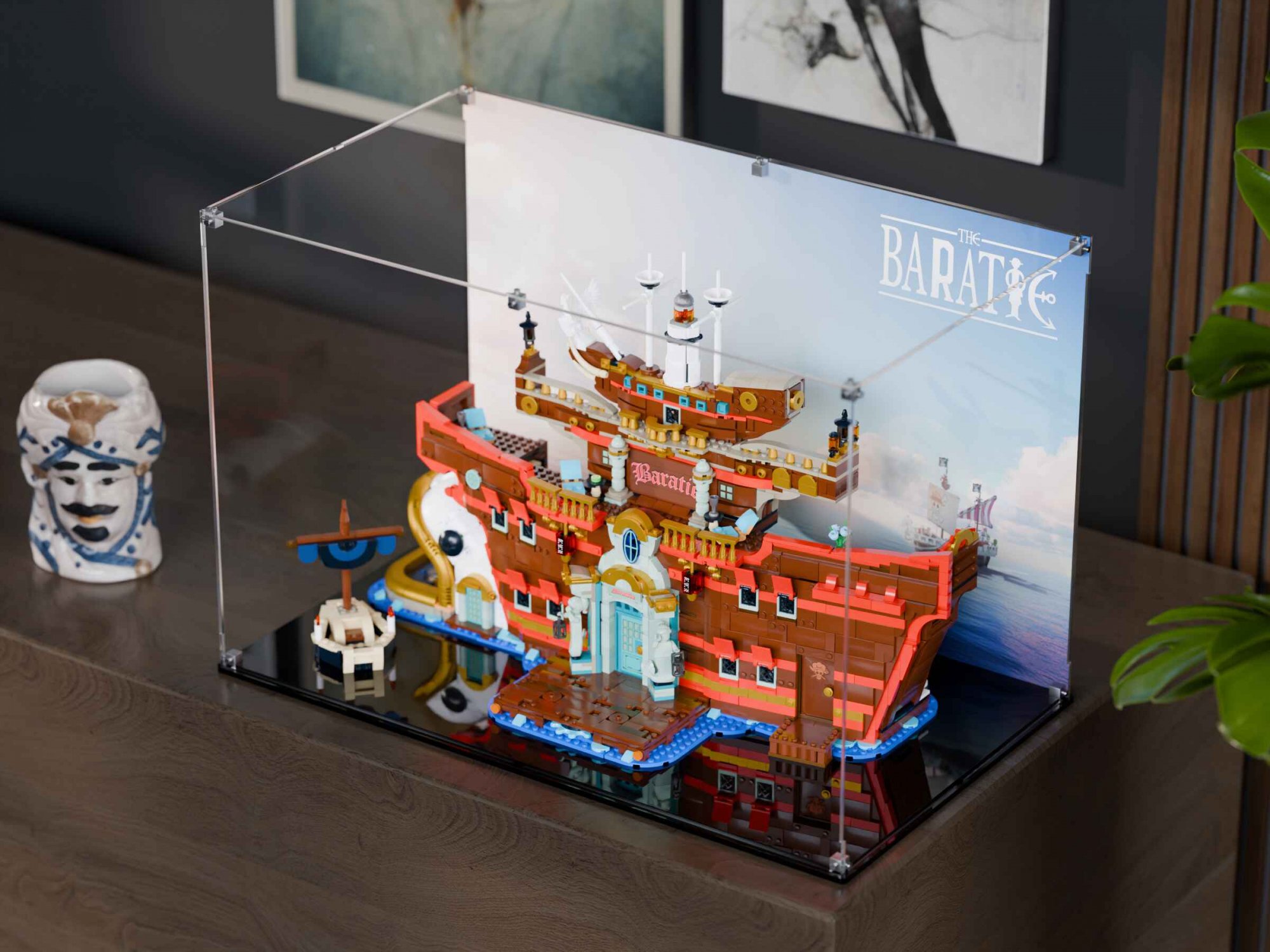 LEGO® The Baratie Floating Restaurant - One Piece (75640) Display Case