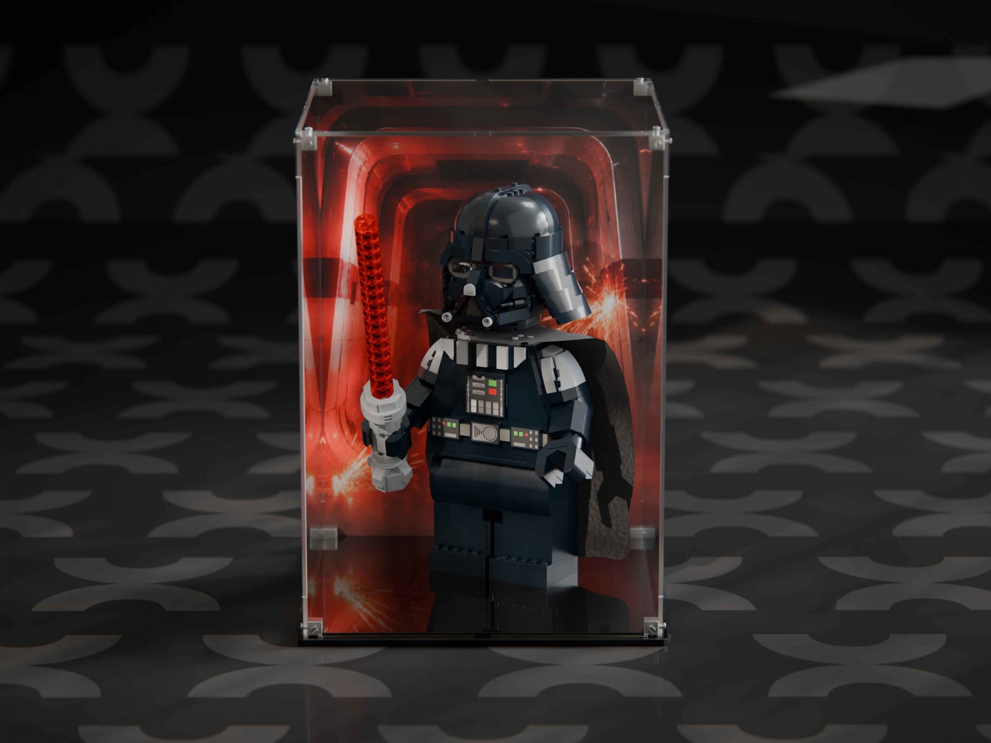 LEGO® Up-Scaled Darth Vader Minifigure (75461) Display Case