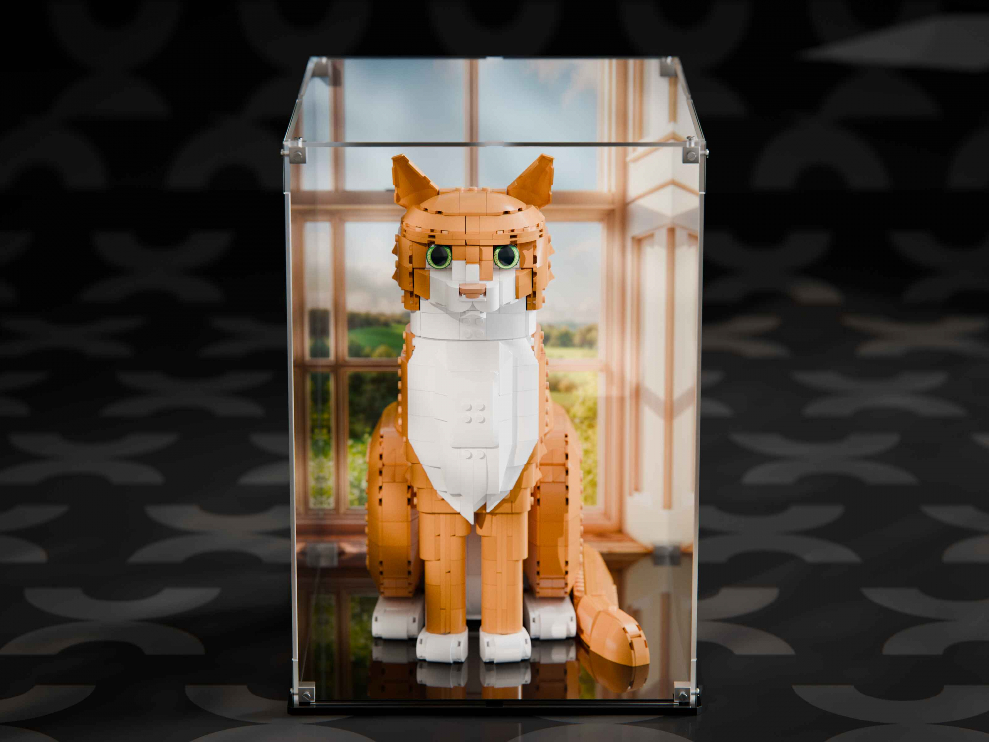 LEGO® Orange Cat (21376) Display Case