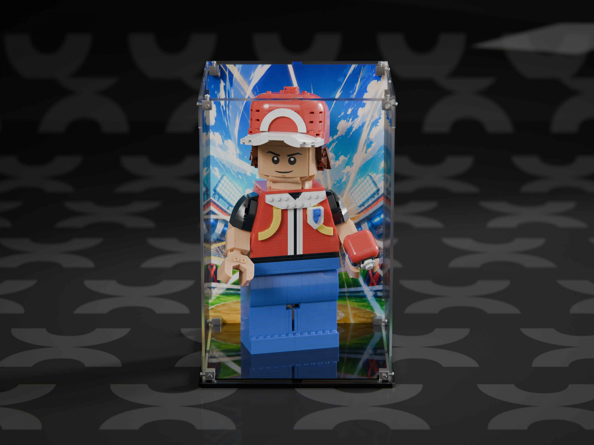 LEGO® Up-Scaled Red Minifigure (40868) Display Case