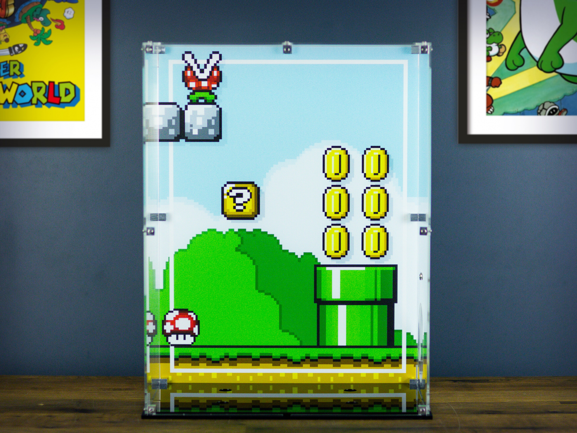 Mario Display Set LEGO® Super Mario World™: Mario & Yoshi (71438) Display Case