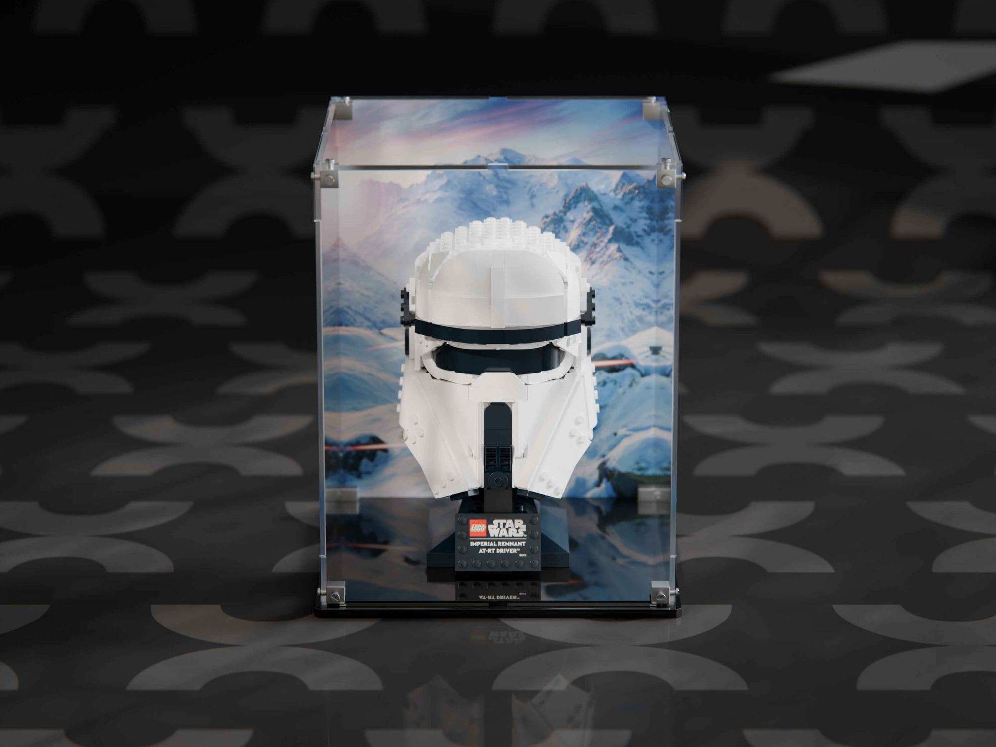 LEGO® Imperial Remnant AT-RT Driver Helmet (75458) Display Case
