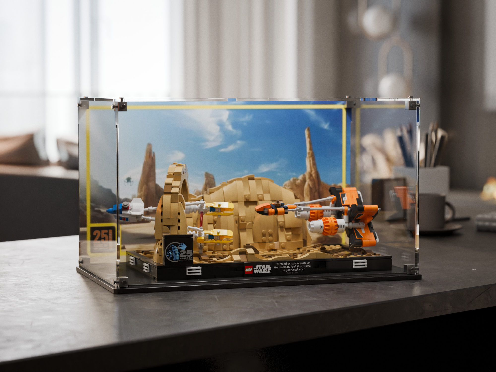 SPECIAL EDITION - LEGO® Mos Espa Podrace™ Diorama (75380) Display Case