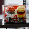 LEGO® Scuderia Ferrari F1 Hamilton & Leclerc Helmets (43014 & 43022) Display Case