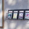 Graded Card Wall Display Case – 4 Slabs